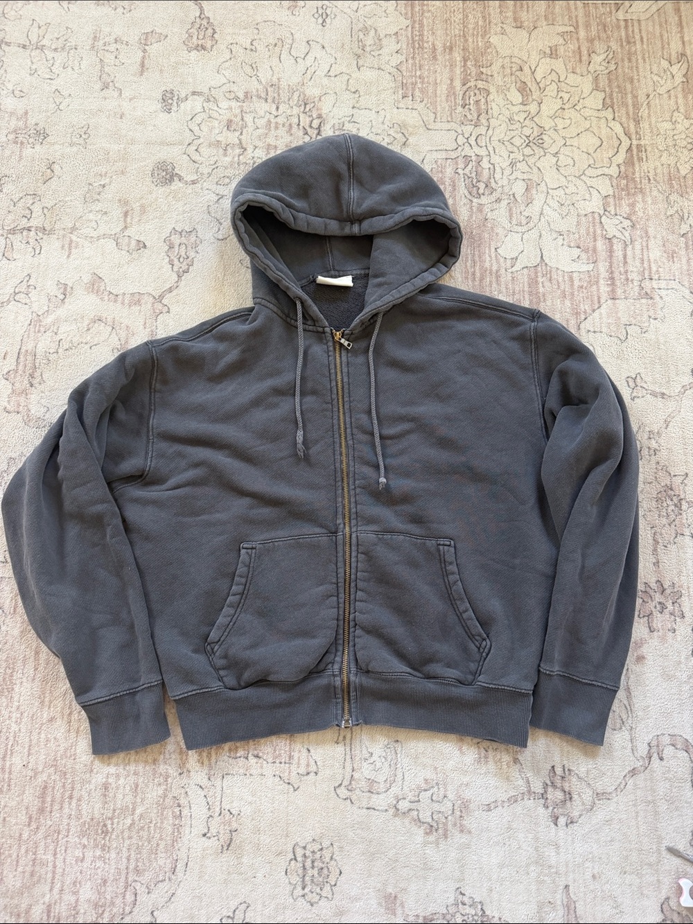 Elwood Men's Zip-Up Hoodie Sweatshirt - Charcoal